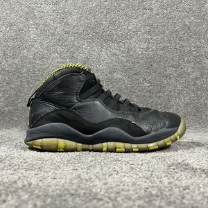Nike Air Jordan 10 Retro 310805-034 Men’s Size 8.5 Venom Green Black Shoes Used
